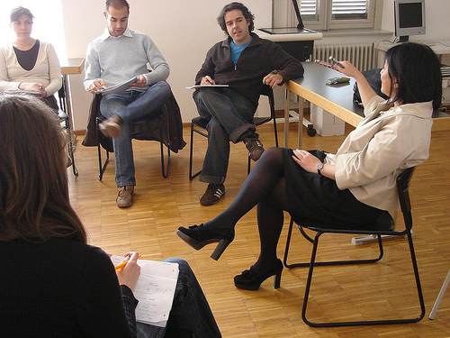 Susan Leads Group Discussion. cc licensed by smannion on Flickr